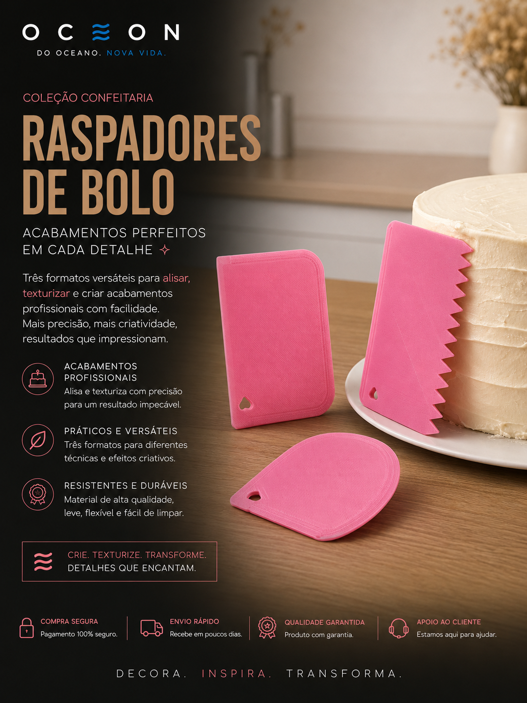 Raspadores de Bolo