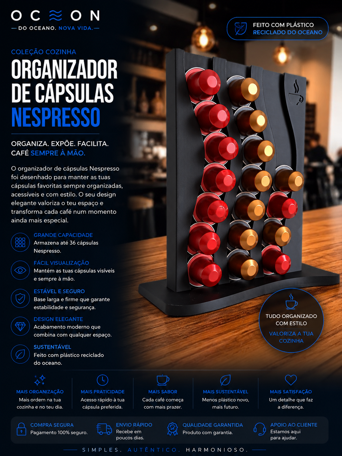 Organizador de cápsulas nespresso