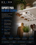 Suporte para rolos de cozinha