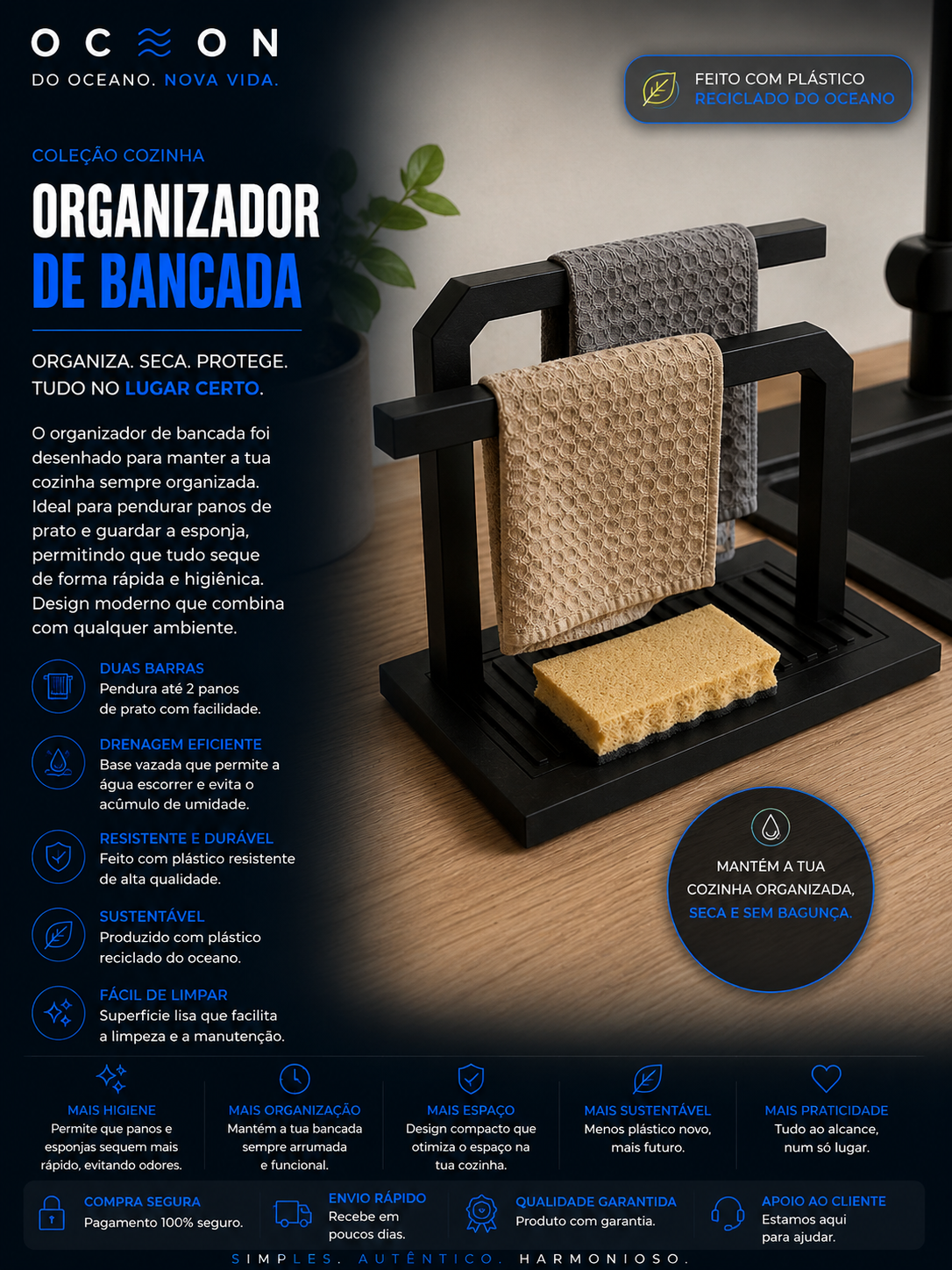 Organizador de bancada