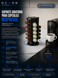 Suporte giratório para cápsulas nespresso