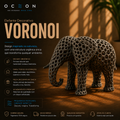 Elefante Decorativo Voronoi